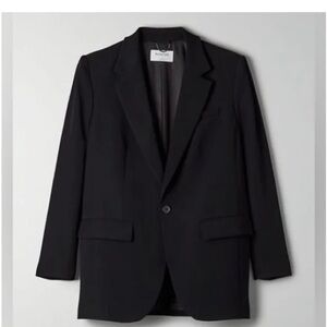 Aritzia Babaton Agency Wool Black blazer